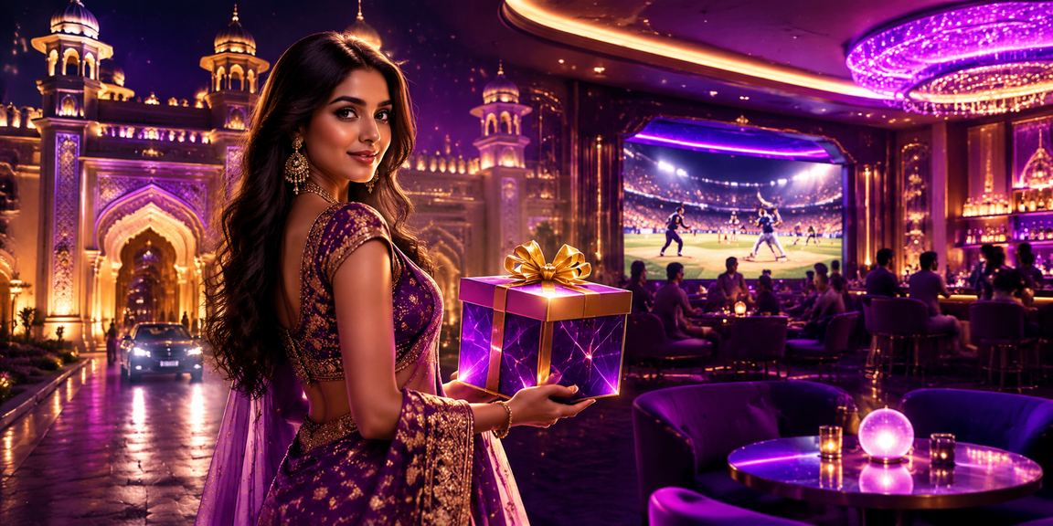Mobile cricket betting neon interface in India